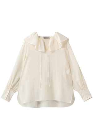 デパリエ/DEPAREILLEのシルキーラッフルブラウス(110400/110403)