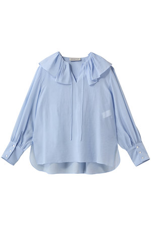 デパリエ/DEPAREILLEのシルキーラッフルブラウス(110400/110403)