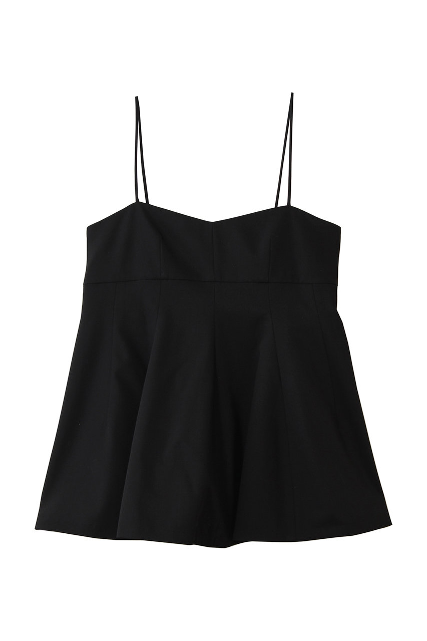 デパリエ/DEPAREILLEのウールナイロンギャバジンビスチェ(ブラック/B1161AFB304)