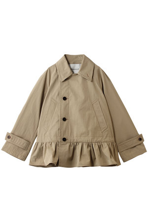 デパリエ/DEPAREILLEのギャバジンペプラムショートコート(110900/110902)