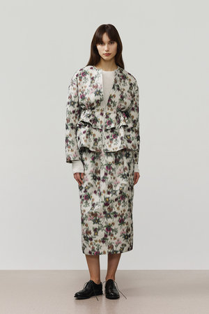 デパリエ/DEPAREILLEのフラワージャカードジャケット(110800/110801)