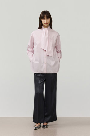 デパリエ/DEPAREILLEのピンストライプボウシャツ(110400/110403)