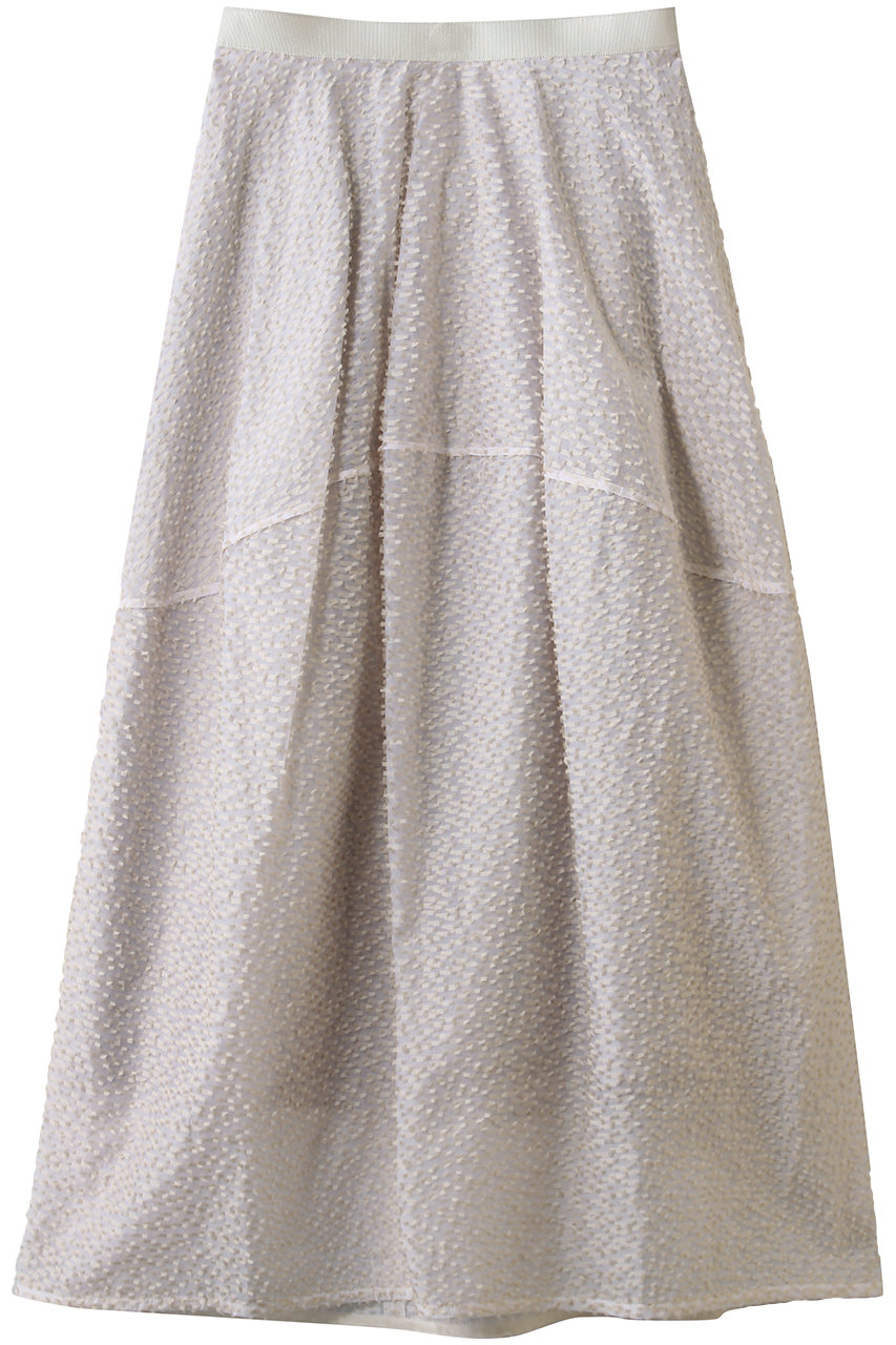 デパリエ/DEPAREILLEのテープカットジャカードスカート(ホワイト/B1161AFS310)