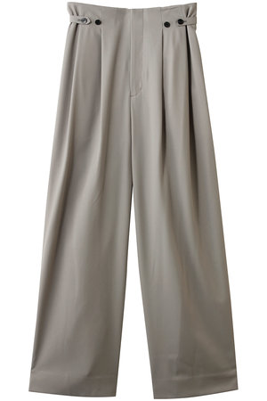 デパリエ/DEPAREILLEのウールナイロンギャバジンウエストベルトパンツ(110600/110601)