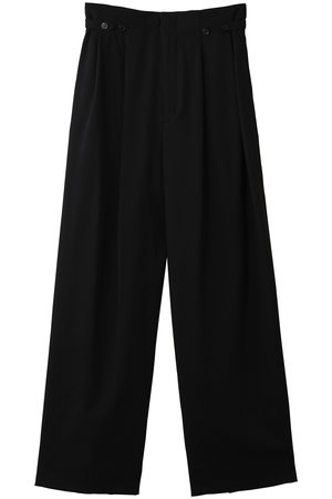 デパリエ/DEPAREILLEのウールナイロンギャバジンウエストベルトパンツ(110600/110601)