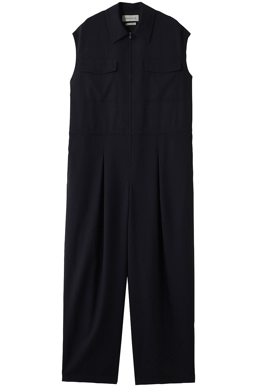 デパリエ/DEPAREILLEのウォッシャブルウールコンビネゾン(ネイビー/B1161AFA346)