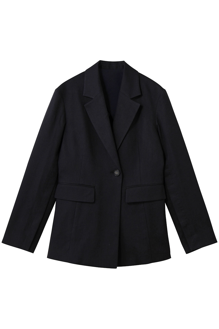 デパリエ/DEPAREILLEのヴィスコースリネンジャケット(ネイビー/B1162AFJ223)