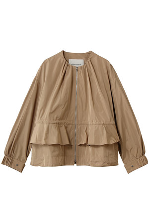 デパリエ/DEPAREILLEのタフタギャザーノーカラージャケット(110800/110801)