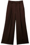 サテンフレアパンツ デパリエ/DEPAREILLE ブラウン