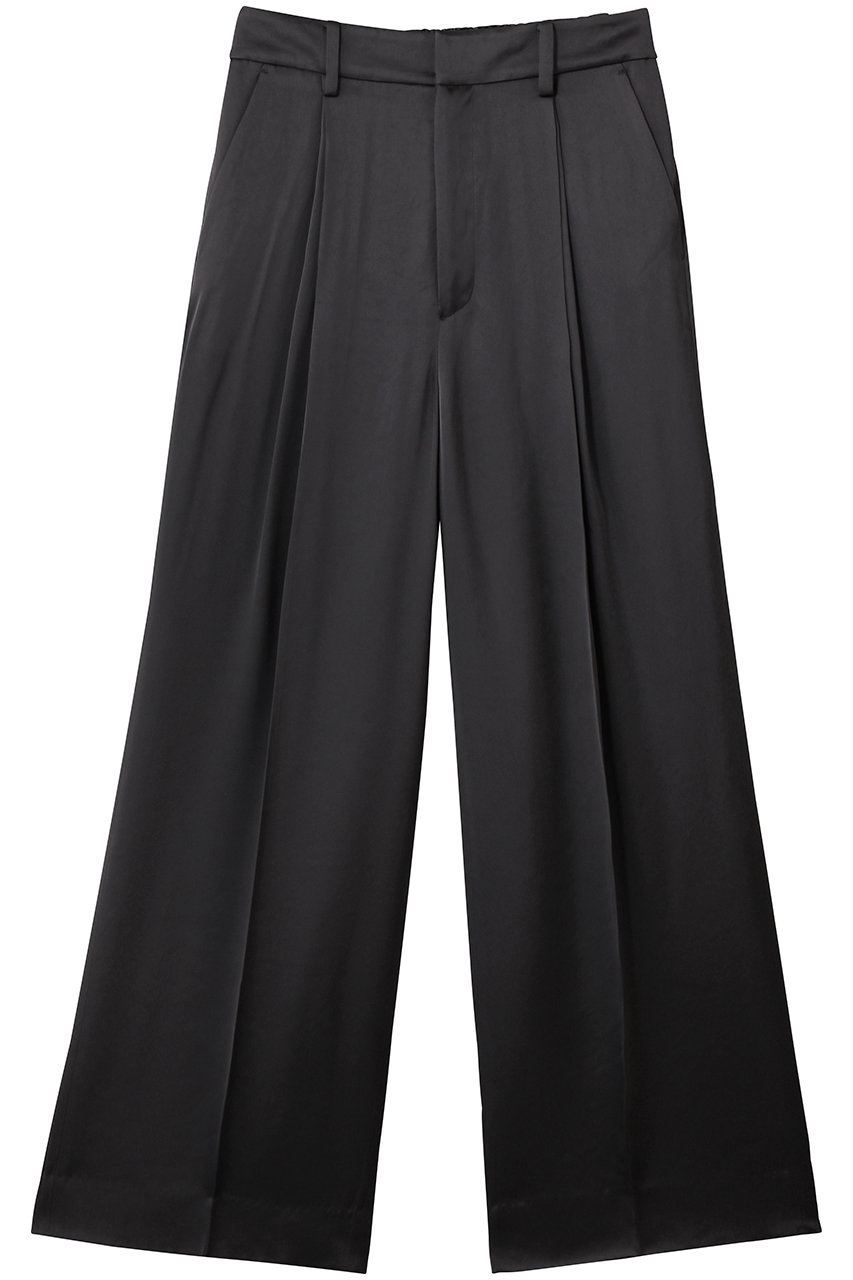 デパリエ/DEPAREILLEのサテンフレアパンツ(チャコールグレー/B1162AFP222)