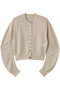 ヴィスコースラメカーディガン デパリエ/DEPAREILLE ベージュ