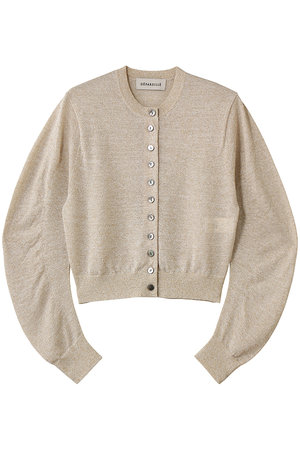 デパリエ/DEPAREILLEのヴィスコースラメカーディガン(110300/110303)