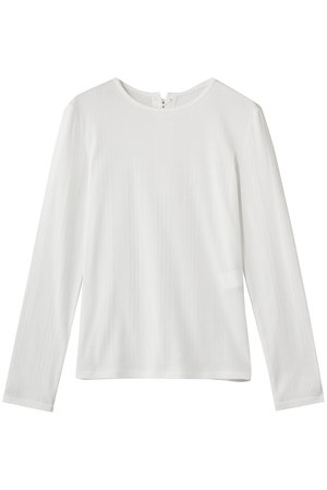 デパリエ/DEPAREILLEのリブバックレースアップクルーネックトップス(110400/110403)