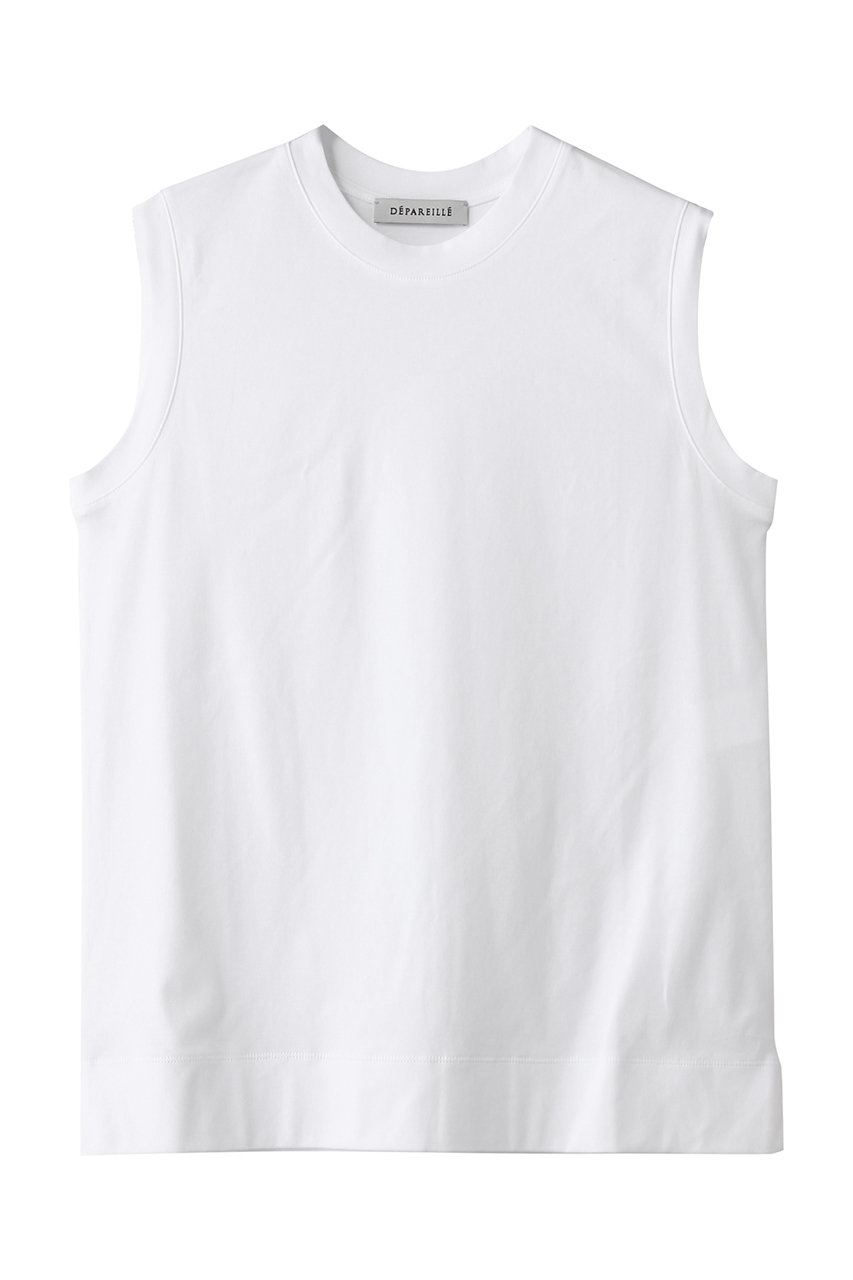 デパリエ/DEPAREILLEのスムースノースリーブTシャツ(オフホワイト/B1162AUB252)