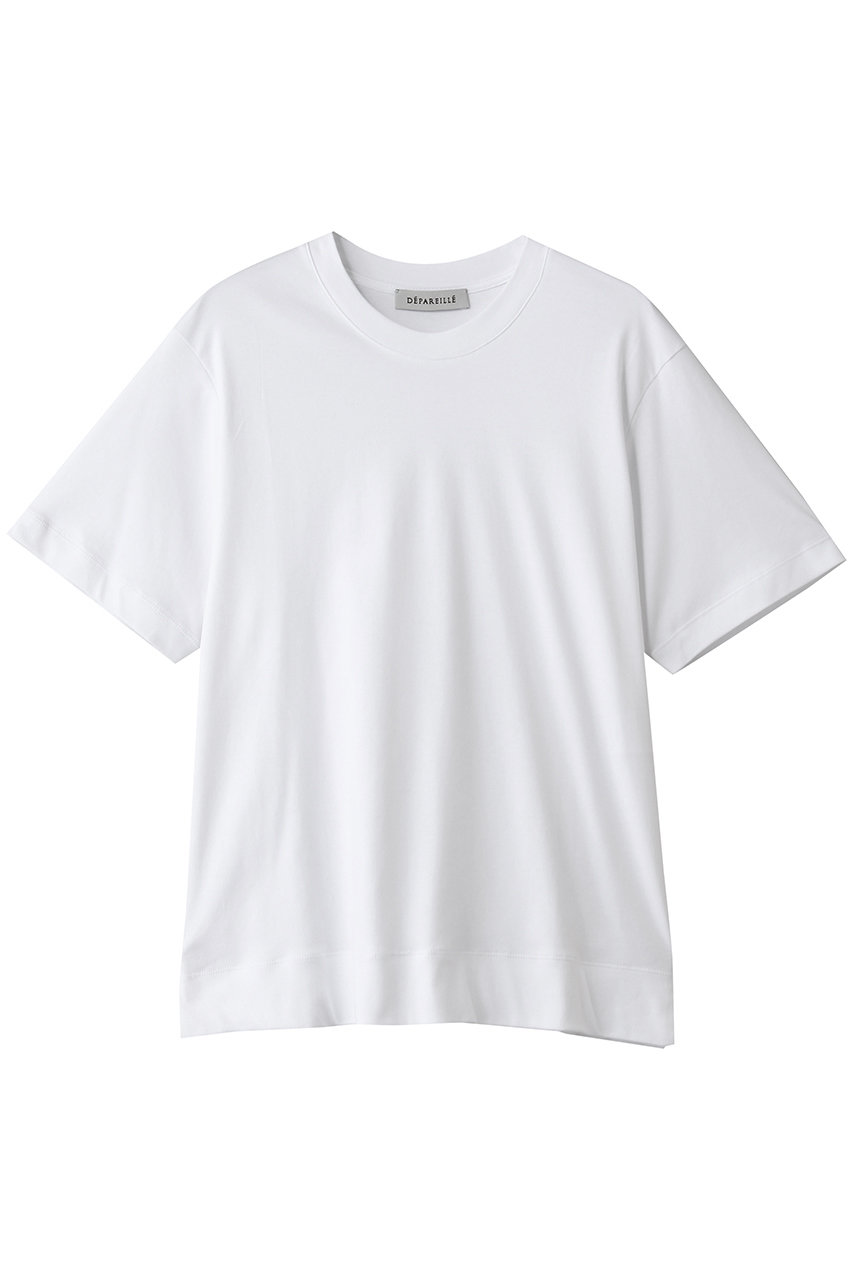 デパリエ/DEPAREILLEのスムースショートスリーブTシャツ(オフホワイト/B1162AUB253)