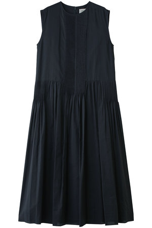 デパリエ/DEPAREILLEのラミーコットンピンタックスリーブレスドレス(110500/110503)