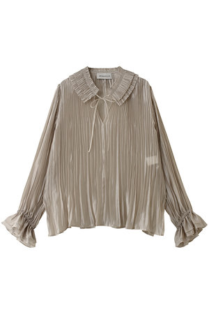 デパリエ/DEPAREILLEのテンセルオーガンジープリーツブラウス(110400/110403)