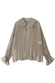 テンセルオーガンジープリーツブラウス