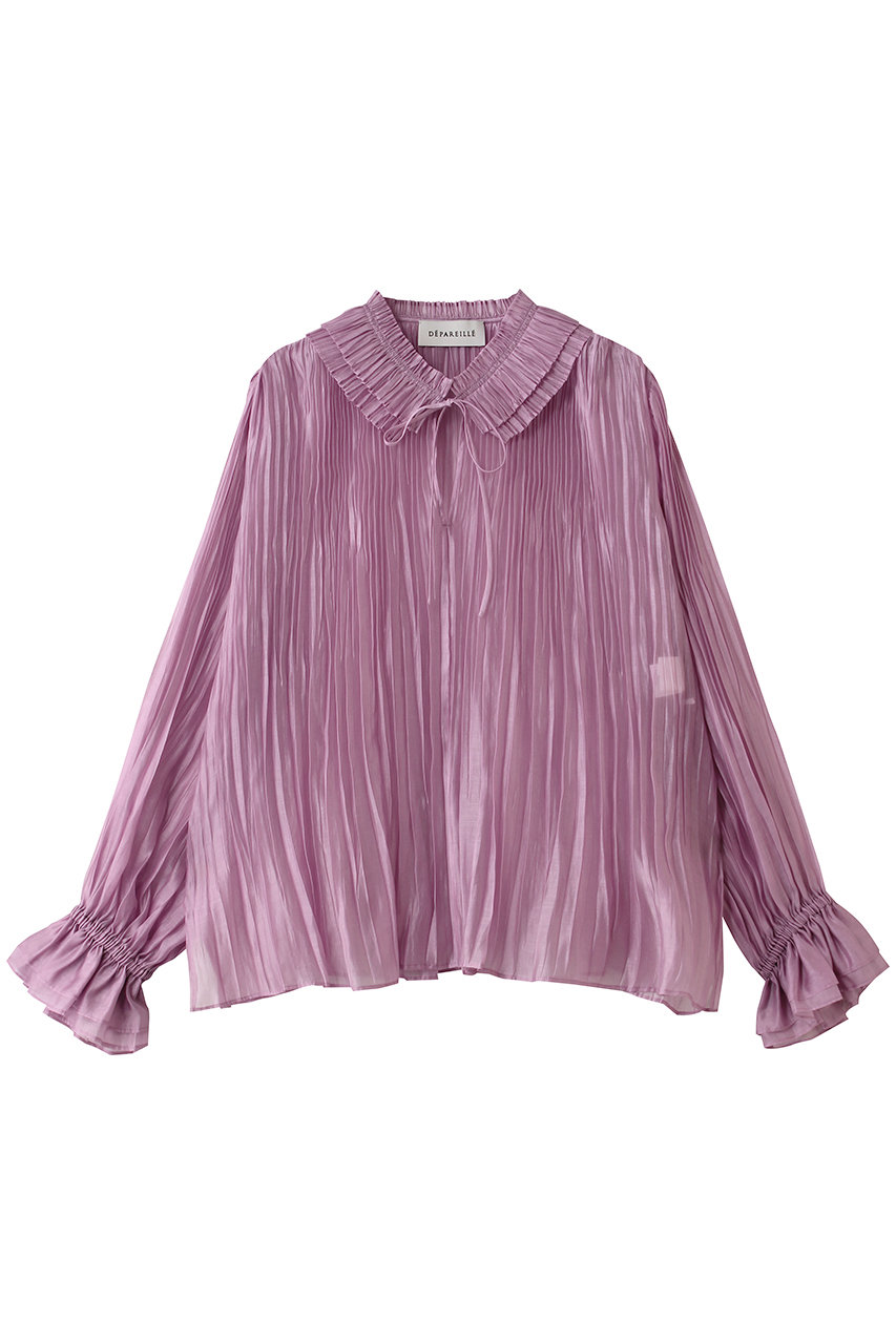 デパリエ/DEPAREILLEのテンセルオーガンジープリーツブラウス(ピンク/B1162AFB224)