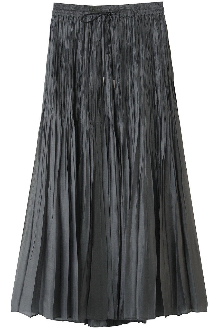 デパリエ/DEPAREILLEのテンセルオーガンジープリーツスカート(チャコールグレー/B1162AFS244)