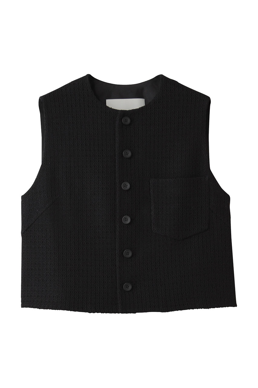 デパリエ/DEPAREILLEのコットンレーヨンカラミジレ(ブラック/B1162AFV329)