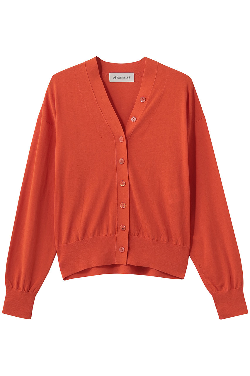 デパリエ/DEPAREILLEのアイスコットンカーディガン(オレンジ/B1162AKD328)