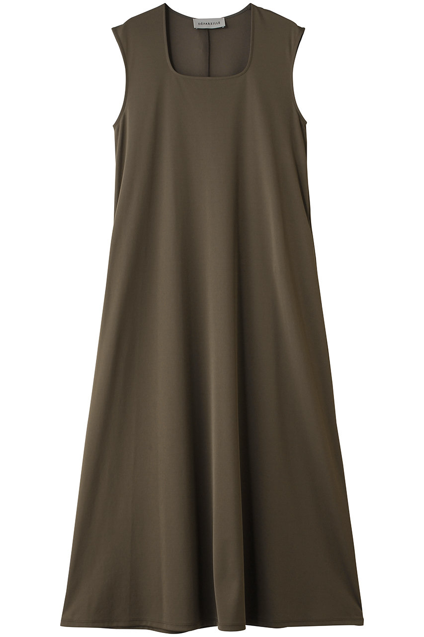 デパリエ/DEPAREILLEのトリアセテートジャージードレス(グレージュ/B1162AUA423)