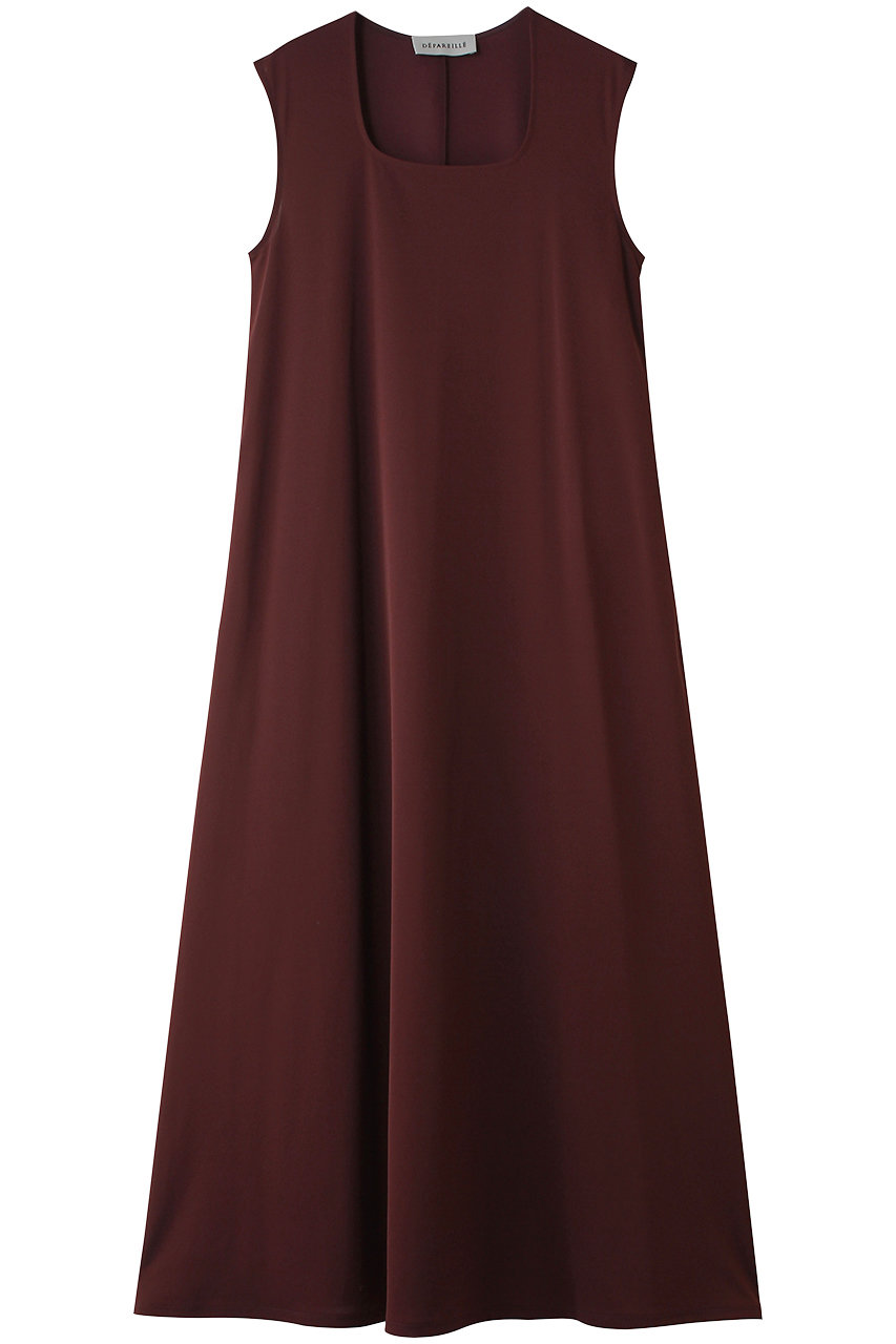 デパリエ/DEPAREILLEのトリアセテートジャージードレス(ボルドー/B1162AUA423)