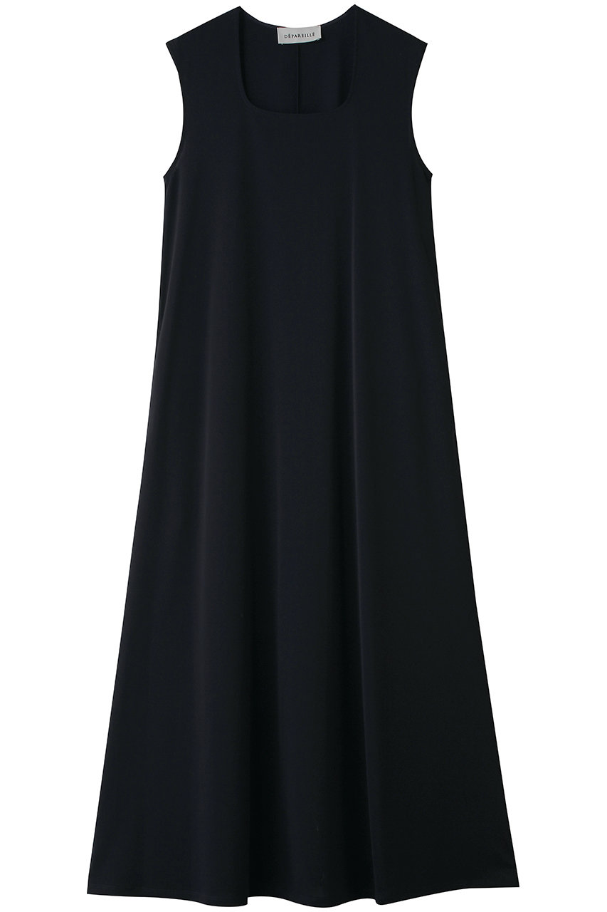デパリエ/DEPAREILLEのトリアセテートジャージードレス(ネイビー/B1162AUA423)