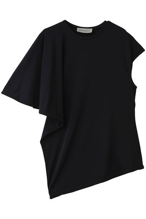 デパリエ/DEPAREILLEのトリアセテートジャージーアシンメトリートップス(110100/110102)