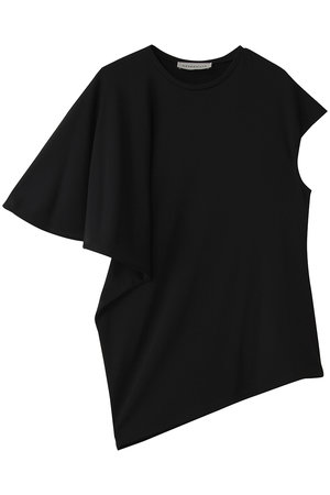 デパリエ/DEPAREILLEのトリアセテートジャージーアシンメトリートップス(110100/110102)