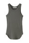 オーガニックコットンリブタンクトップ デパリエ/DEPAREILLE チャコールグレー