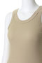 オーガニックコットンリブタンクトップ デパリエ/DEPAREILLE