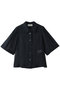 コットンボイルショートスリーブブラウス デパリエ/DEPAREILLE ネイビー