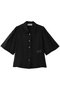 コットンボイルショートスリーブブラウス デパリエ/DEPAREILLE ブラック
