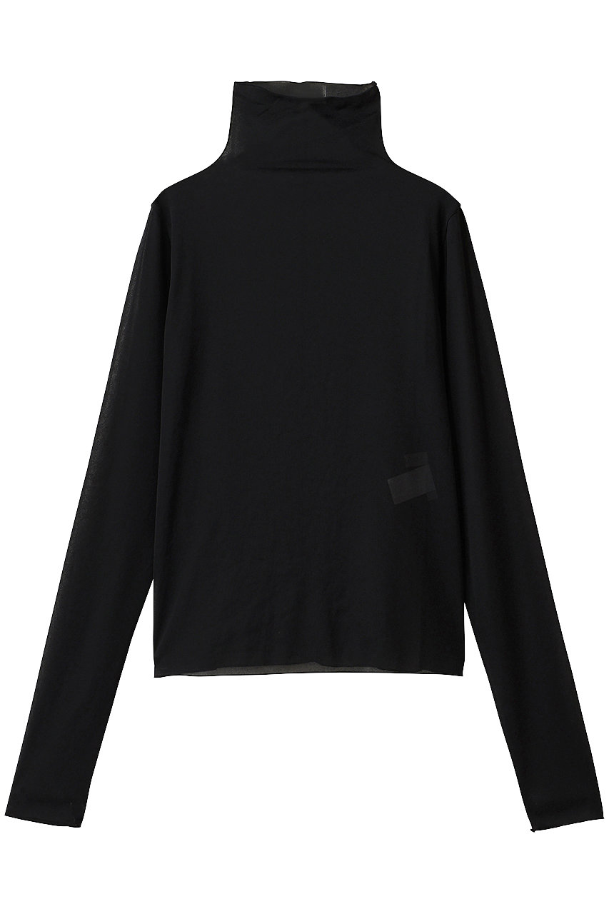 DEPAREILLE シフォンハイネック (ブラック, 1) デパリエ ELLE SHOP