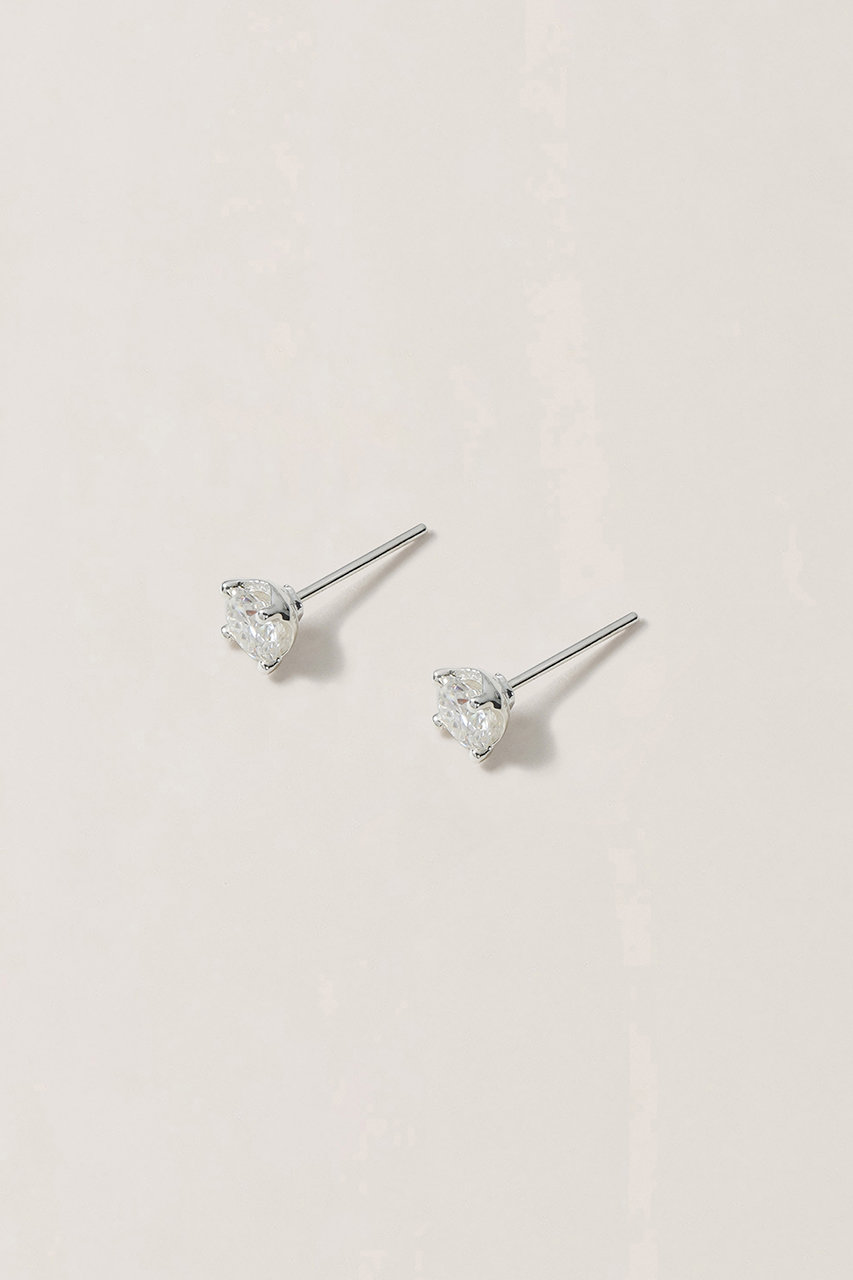 サラース/SARARTHのMOISSANITE LIGHT ピアス Ⅱ(シルバー/SPS-J242020)