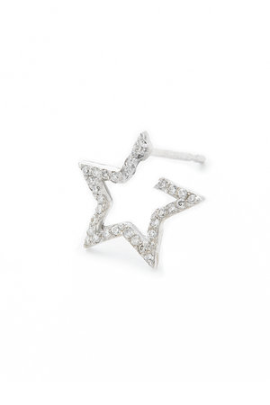 オー/oeauのKarma ピアス(small falling star×diamond)