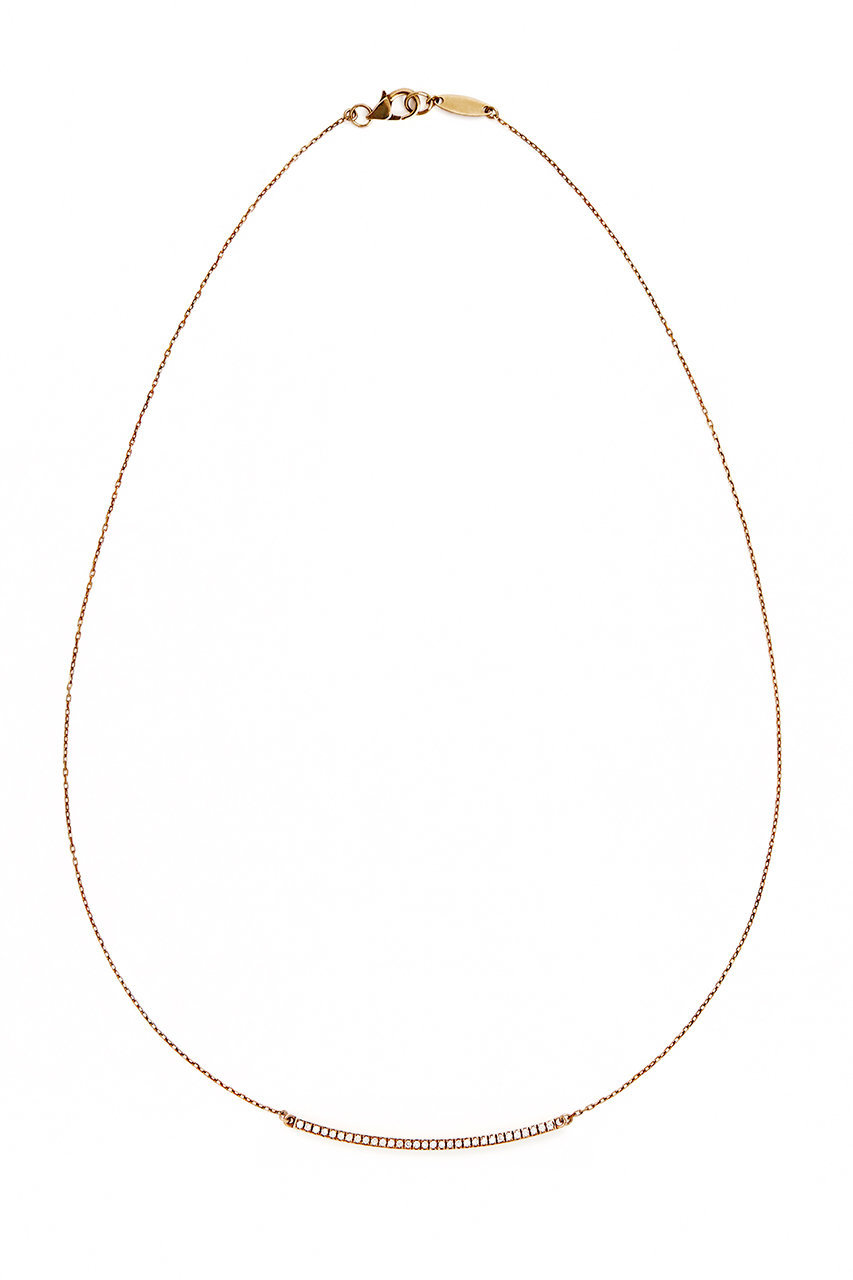 オー/oeauの【受注生産】obedient ネックレス(brown diamond)(ブラウンゴールド/oeau-05-022)