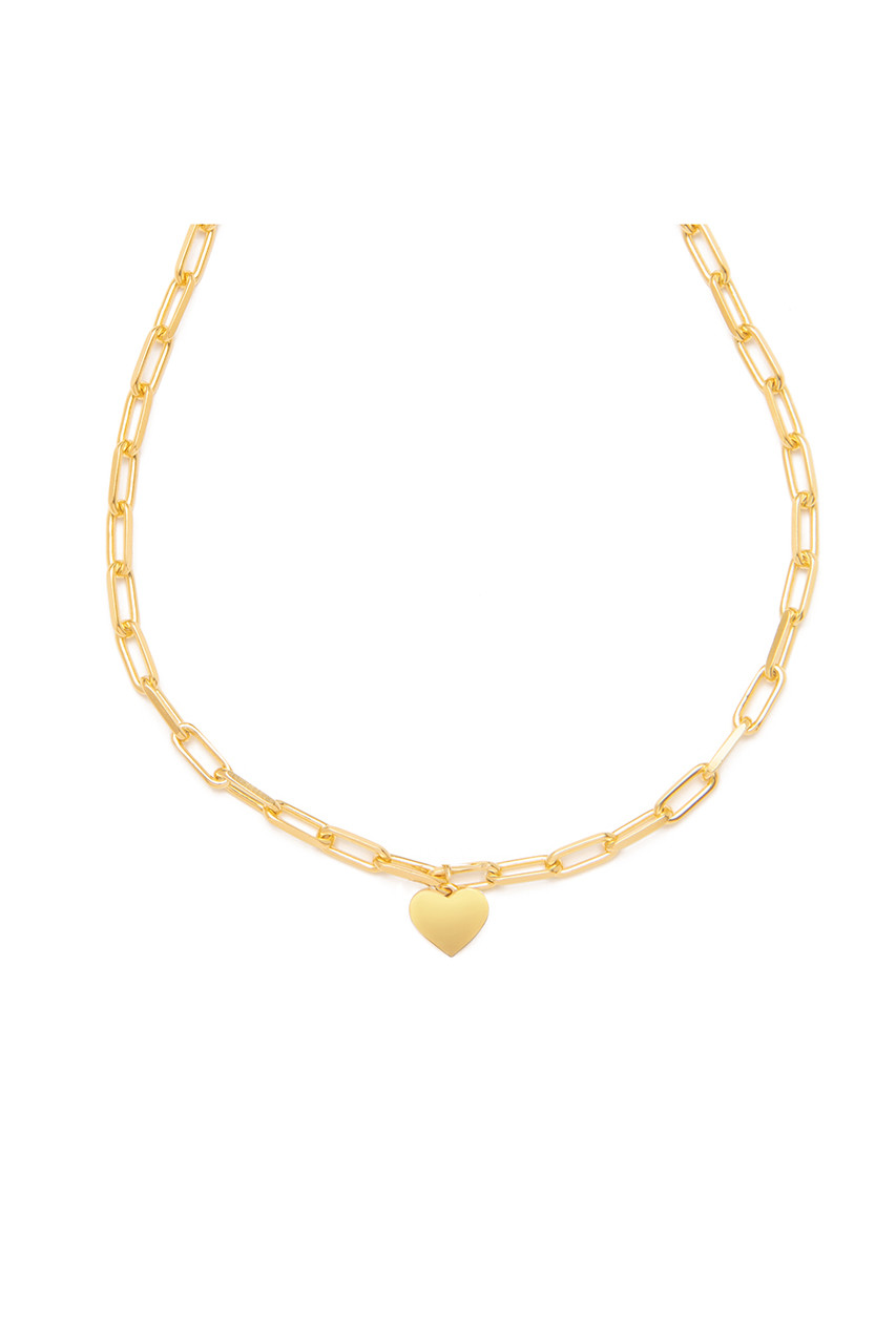 ＜ELLE SHOP＞ oeau love charm chain ネックレス (ゴールド F（45cm）) オー ELLE SHOP画像