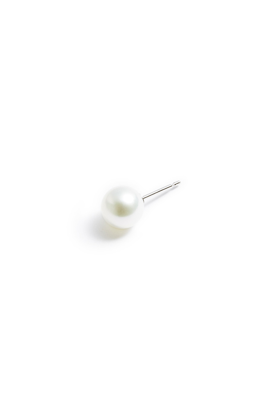 ＜ELLE SHOP＞ oeau spinsterピアス/small pearl（片耳用） (ホワイト F) オー ELLE SHOP