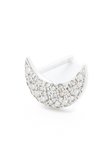 flat charm ピアス / crescent × diamond(片耳用)