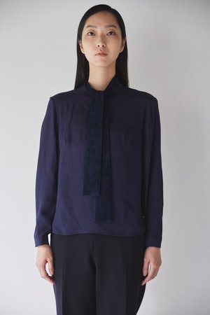 ザ ライナー/THE LINERのメルティ タイブラウス(110400/110403)