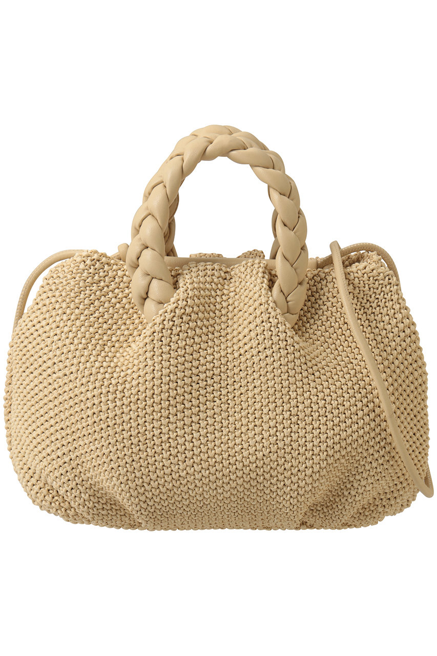 ヘリュー/HEREUのBombon M Soft Viscose ハンドバッグ(ナチュラル/BOMMSRWBS26)