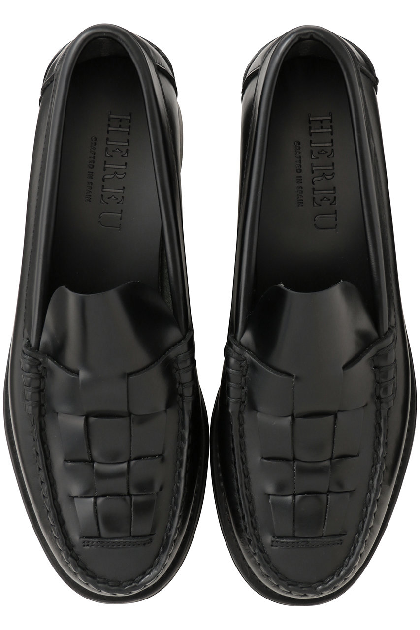 ヘリュー/HEREUのNombela R スリッポンローファー(ブラック/WFNOMBR)