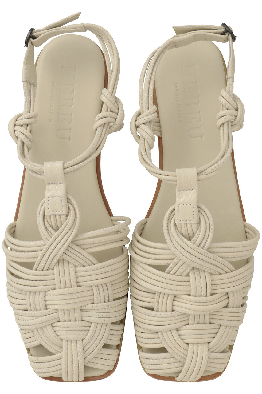 ヘリュー/HEREUのMantella Supple Shiny フィッシャーマンサンダル(クリーム/MANTSSWFS25)