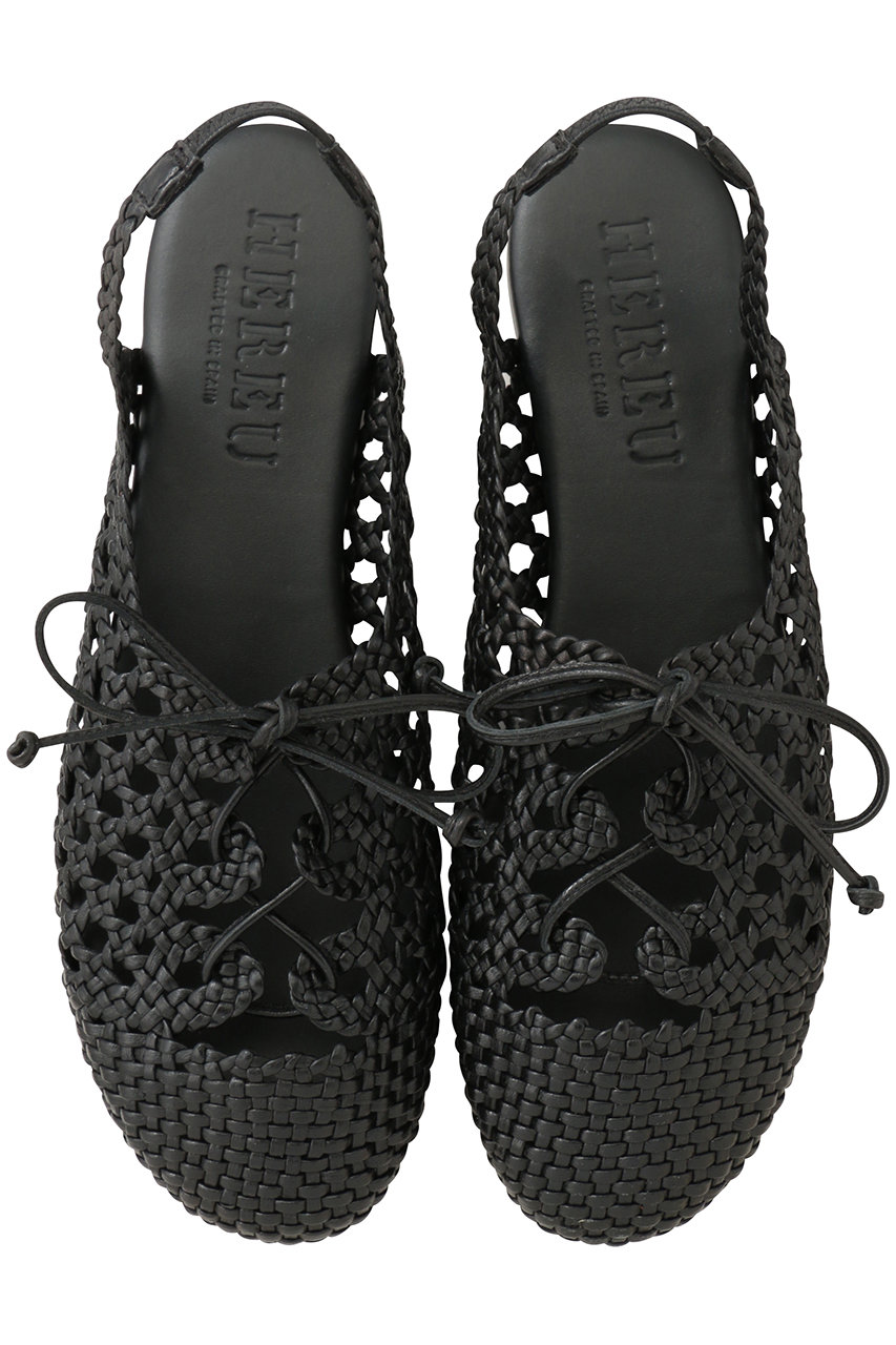 ヘリュー/HEREUのSardana レースアップスリングバックシューズ(ブラック/SARDWFS26)