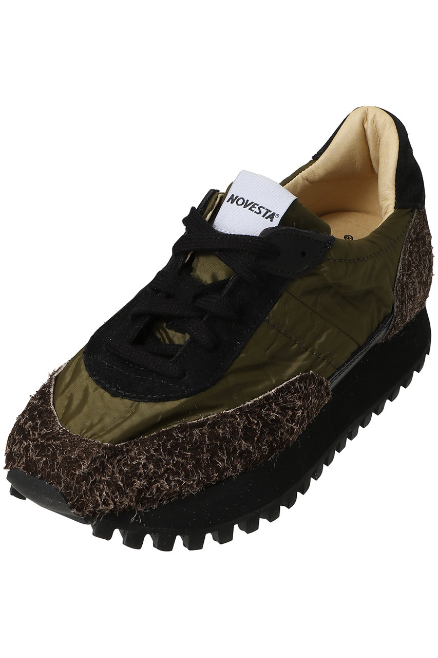 ノヴェスタ/NOVESTAのMARATHON RUNNER SUPER TRAIL HAIRY スニーカー(ダークカーキ/N459007-11YBLC615)