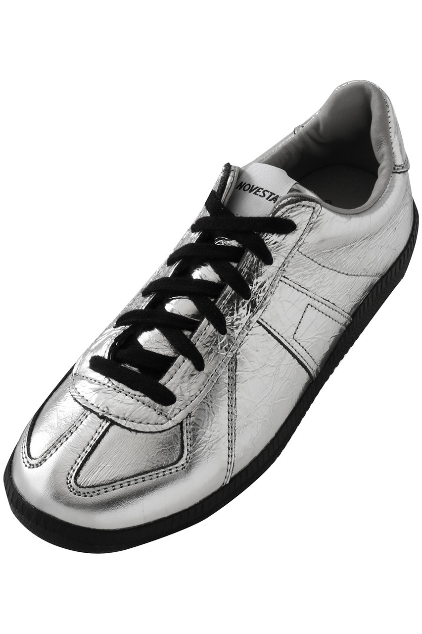 NOVESTA GAT LEATHER スニーカー (メタルシルバー, 39(25.0-25.5)) ノヴェスタ ELLE SHOP NOVESTA GAT LEATHER スニーカー (メタルシルバー, 39(25.0-25.5)) ノヴェスタ ELLE SHOP