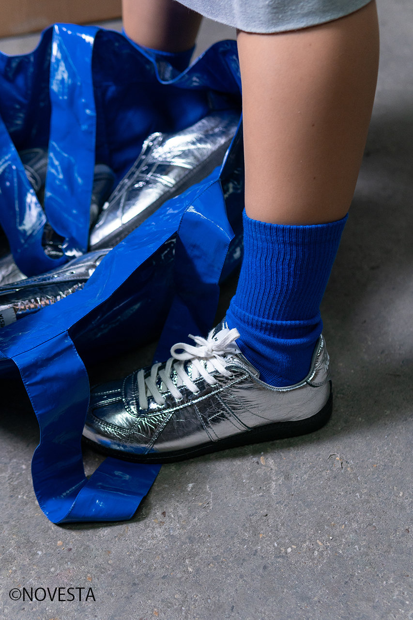 NOVESTA(ノヴェスタ)｜GAT LEATHER スニーカー/メタルシルバー の通販